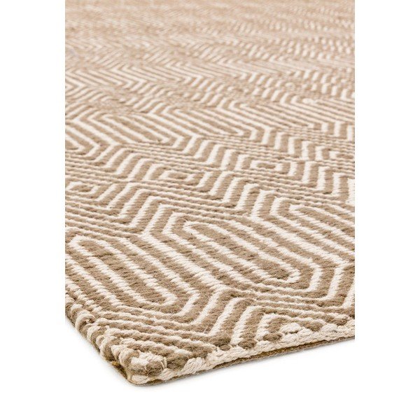 Iš vilnos kilimas šviesiai rudos spalvos 120x170 cm Sloan – Asiatic Carpets-image-2