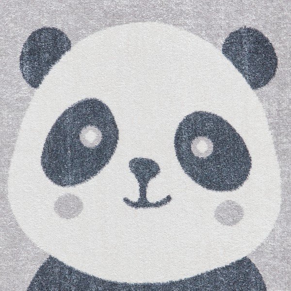 Vaikiškas kilimas šviesiai pilkos spalvos 80x150 cm Vida Kids Panda – Think Rugs-image-2