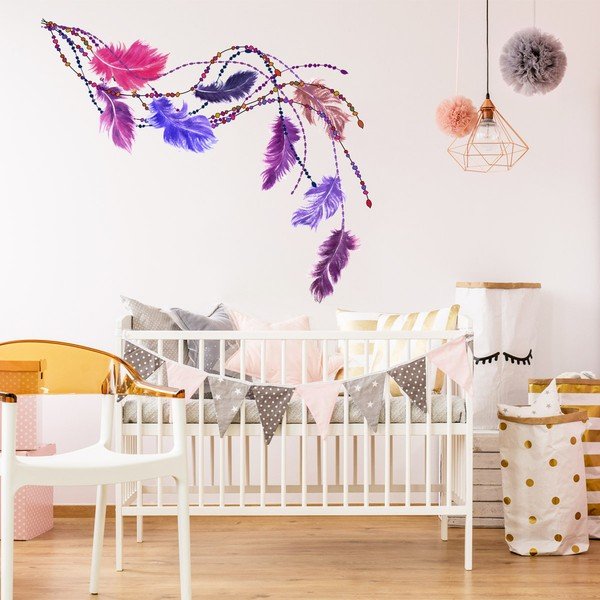 Ambiance Boho plunksnų lipdukas-image-1