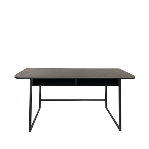 Juodos spalvos konsolinis staliukas iš uosio 40x140 cm Darlington – Actona