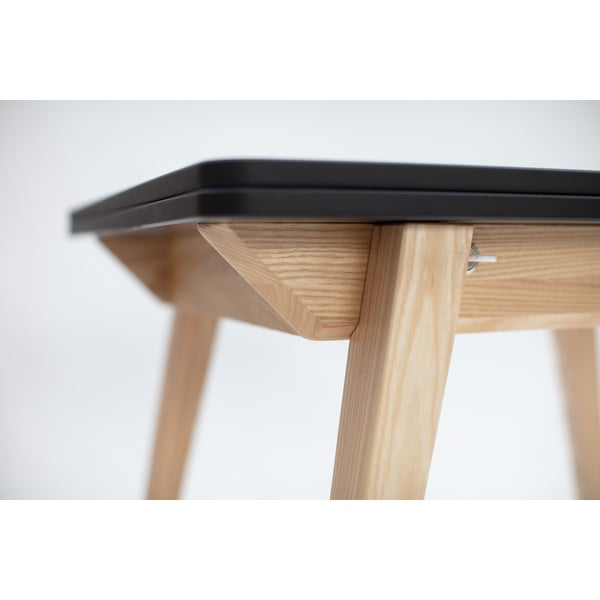 Sulankstomas valgomojo stalas su juodu stalviršiu 65x90 cm Envelope - Ragaba-image-1
