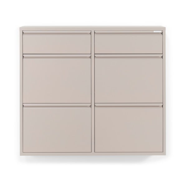 Taupe spalvos iš metalo atlenkiama spintelė batams 98x86x15 cm Billy – Spinder Design-image-3