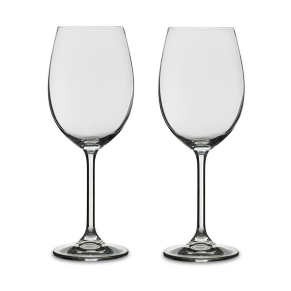 2 baltojo vyno taurių rinkinys iš krištolo stiklo "Bitz Fluidum", 450 ml