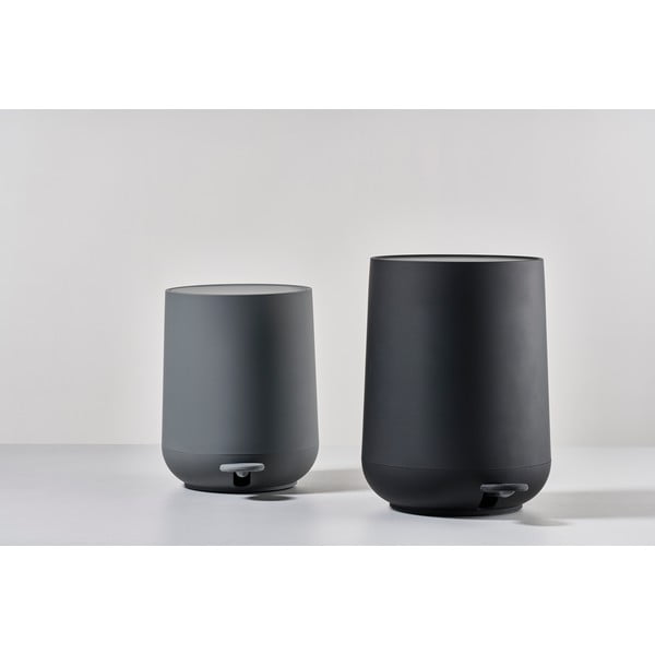 Iš plastiko šiukšliadėžė tamsiai pilkos spalvos 3 l Nova – Zone-image-1