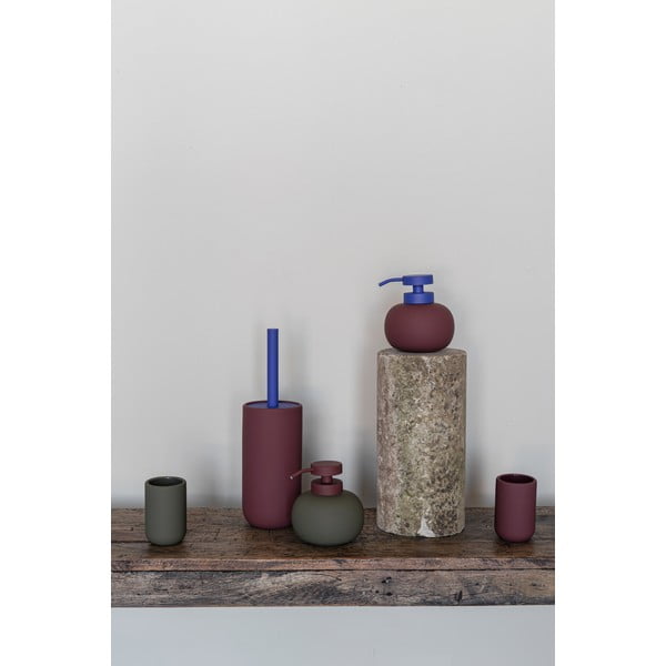 Tamsiai žalios spalvos iš keramikos dantų šepetėlio indas Lotus Play – Mette Ditmer Denmark-image-1