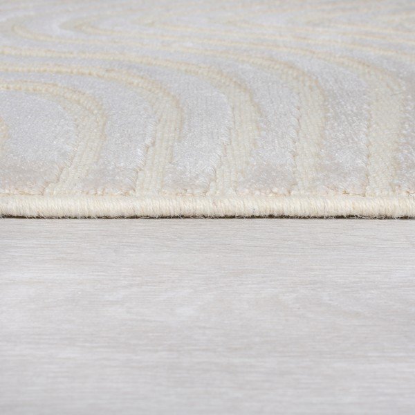 Smėlio spalvos vilnonis kilimas 170x120 cm Patna Channel - Flair Rugs-image-4