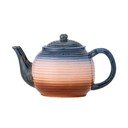 Mėlynos spalvos/oranžinės spalvos iš keramikos su koštuvu arbatinukas 890 ml Tatum – Bloomingville