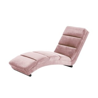 Rožinio aksomo poilsio kėdė Actona Slinky