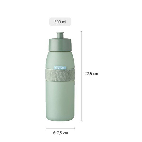 Šviesiai raudonos spalvos iš plastiko butelis 500 ml Ellipse – Mepal-image-4