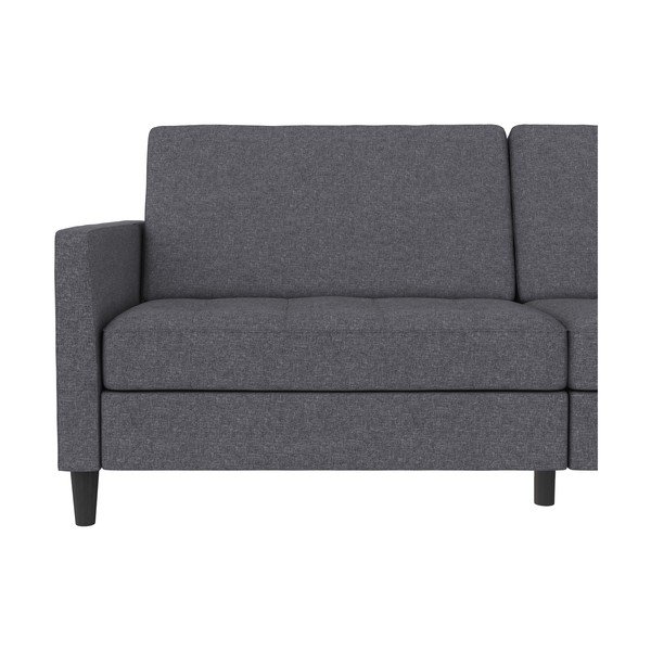 Sulankstoma sofa pilkos spalvos 86 cm Presley – Støraa-image-1