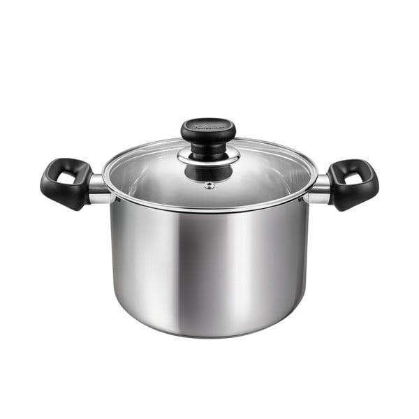 Puodas iš nerūdijančio plieno su dangčiu tinka indukcinei viryklei 4 l Brava – Tescoma