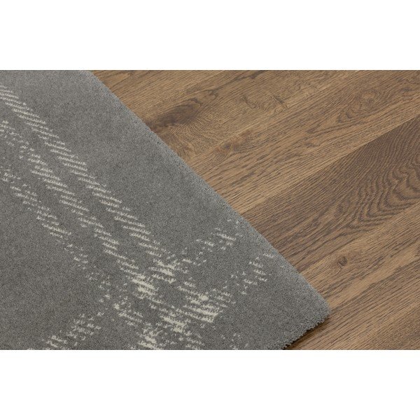 Kilimas iš vilnos antracito spalvos 133x190 cm Calisia M Grid Rim – Agnella-image-4