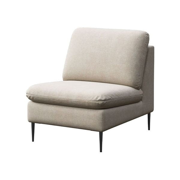 Smėlio spalvos iš šenilinio audinio krėslas Belle – Rodier-image-2