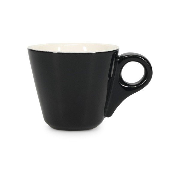 Juodos spalvos iš porceliano puodelis espreso 80 ml Barista – BonBistro