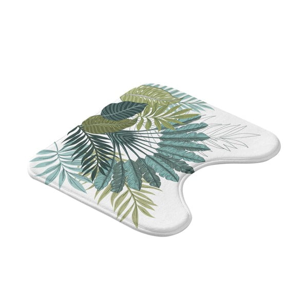 Vonios kilimėlis baltos spalvos/žalios spalvos tualetui 45x45 cm Panazio – douceur d'intérieur-image-2