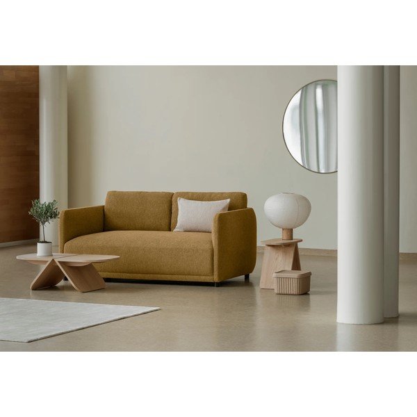 Natūralios spalvos iš ąžuolo masyvo kavos staliukas 54x100 cm Avio – Blomus-image-2