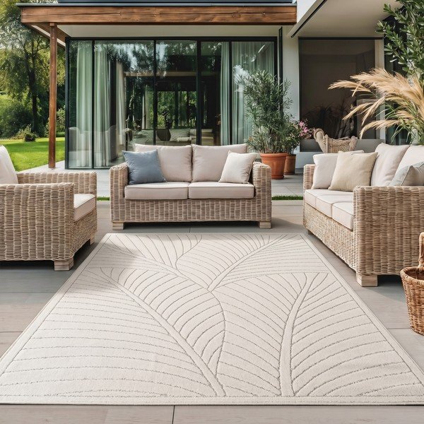 Kreminės spalvos lauko ir vidaus kilimas 120x170 cm Nova 1203 – Ayyildiz Carpets-image-1
