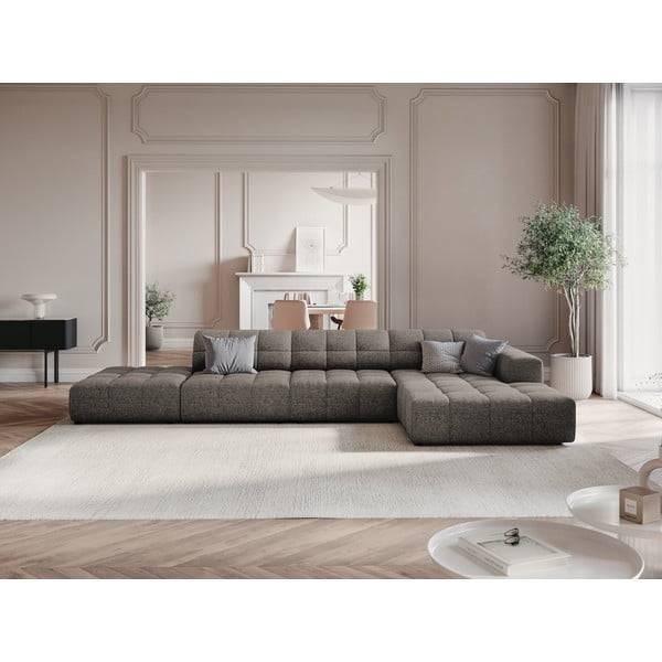 Kampinė sofa tamsiai pilkos spalvos (su dešiniuoju kampu) Chicago – Cosmopolitan Design-image-1