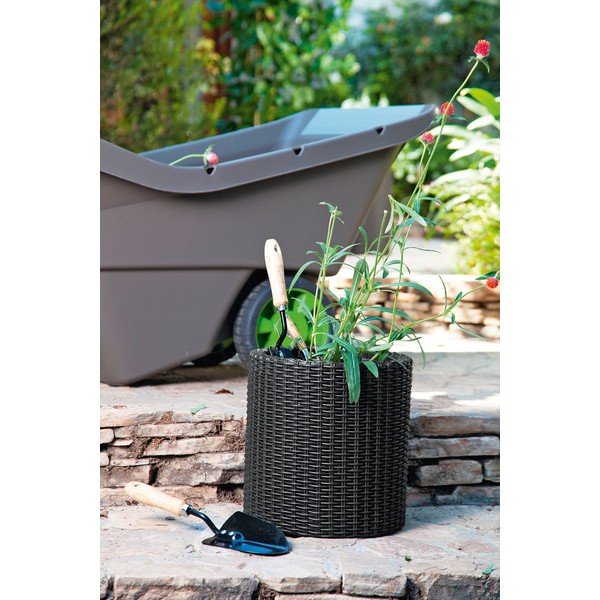 Iš plastiko vazonas ø 28 cm Cylinder – Keter-image-1