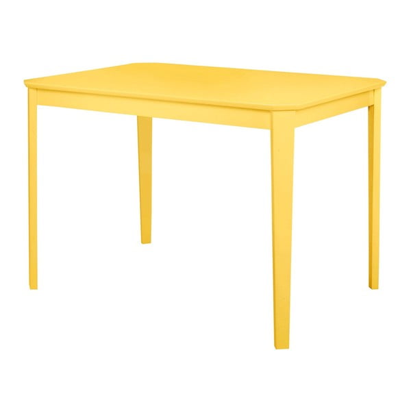 Geltonas valgomojo stalas "Støraa Trento", 110 x 75 cm