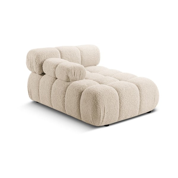 Iš boucle modulinė sofos dalis smėlio spalvos (su kairiuoju kampu) Bellis – Micadoni Home-image-4