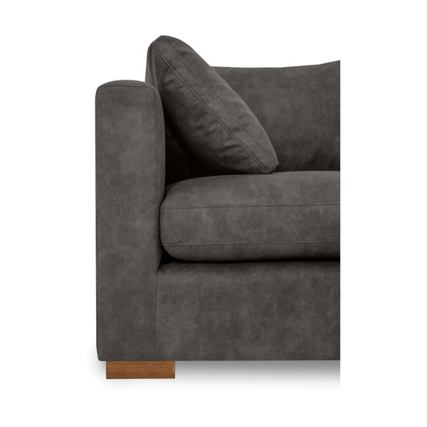 Iš dirbtinės odos sofa antracito spalvos 266 cm Hamburg – Scandic-image-4