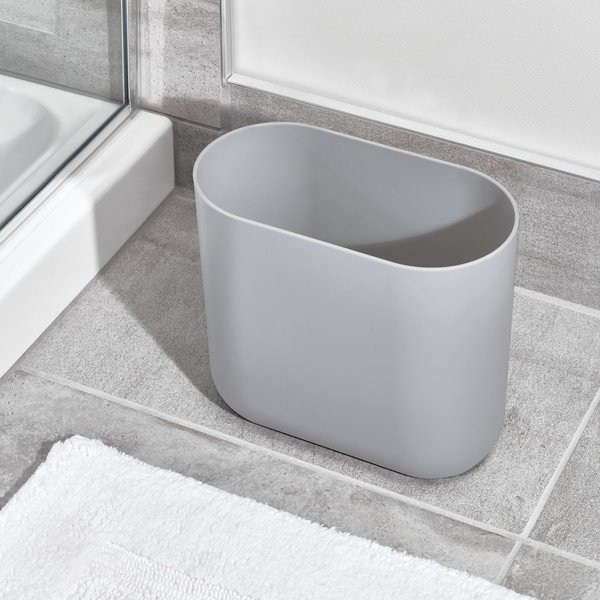 Pilka šiukšlių dėžė iDesign Cade, 6,5 l-image-1