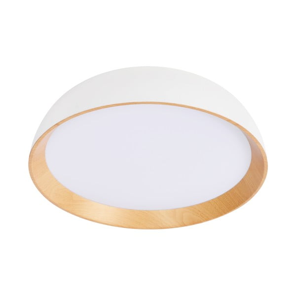 Lubinis šviestuvas baltos spalvos/natūralios spalvos LED ø 40 cm Calabria – Candellux Lighting