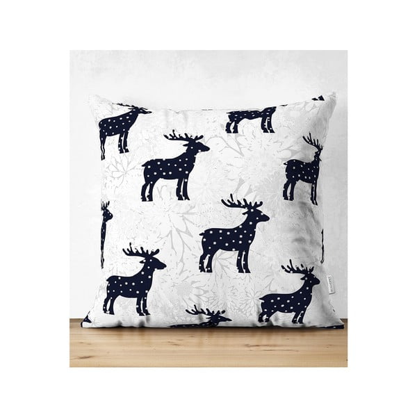 4 kalėdinių pagalvių užvalkalų ir staltiesės rinkinys Minimalist Cushion Covers Reindeer and Stars-image-4
