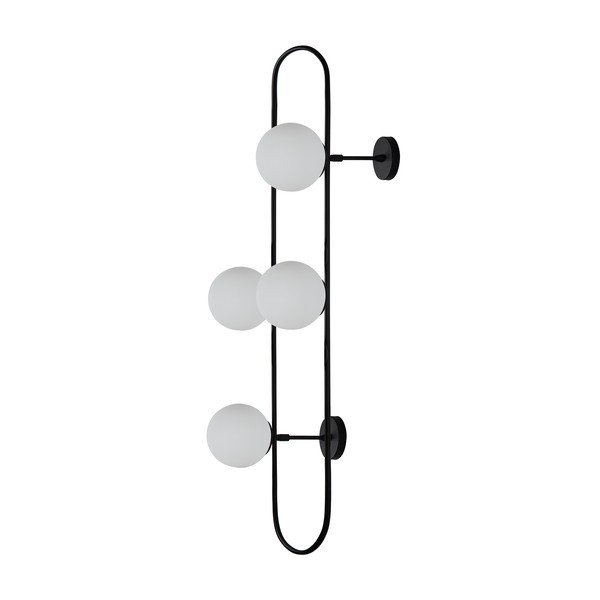 Juodos spalvos sieninis šviestuvas Squid Lighting Elips, aukštis 124 cm-image-3