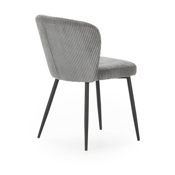 Iš velveto valgomojo kėdės pilkos spalvos 4 vnt. Megan – Marckeric-image-4