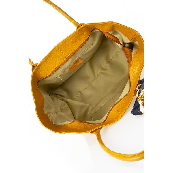 Geltona odinė rankinė Giorgio Costa Nina-image-3