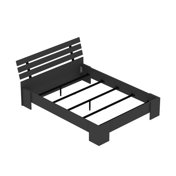 Dvigulė lova juodos spalvos 140x190 cm Kutay – Kalune Design