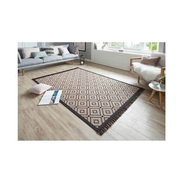 Smėlio ir juodos spalvos kilimas "Hanse Home Intense Furo", 200 x 290 cm-image-1
