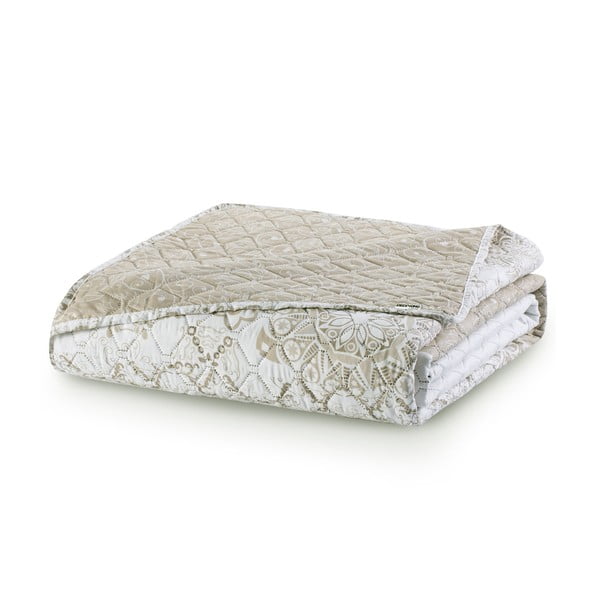 Šviesiai ruda dvipusė mikropluošto lovatiesė DecoKing Malaga, 170 x 270 cm-image-2