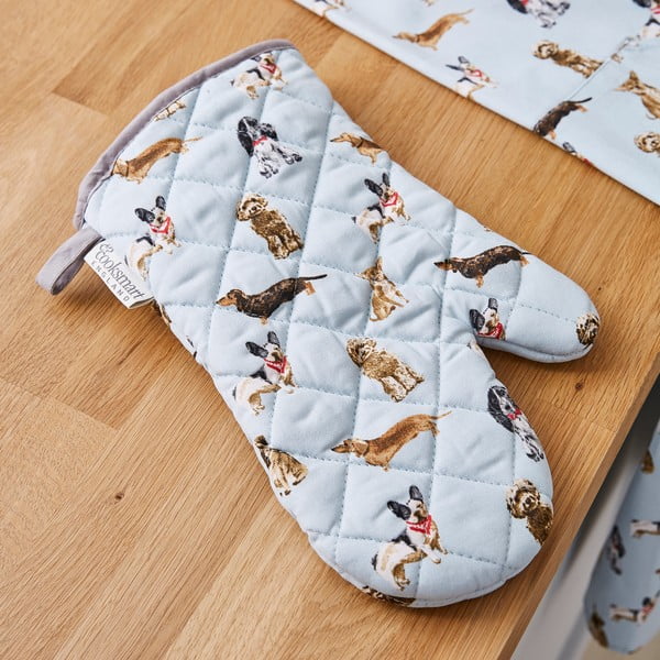 Medvilninė virtuvinė pirštinė Cooksmart® Curious Dogs-image-1