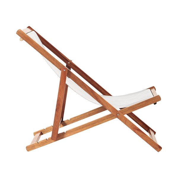 Smėlio spalvos/tamsios natūralios spalvos medžio masyvo sodo šezlongas Dionysus – Bonami Essentials-image-2