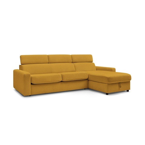 Sulankstoma kampinė sofa garstyčių spalvos (kintama) Monaco – Bobochic Paris-image-3