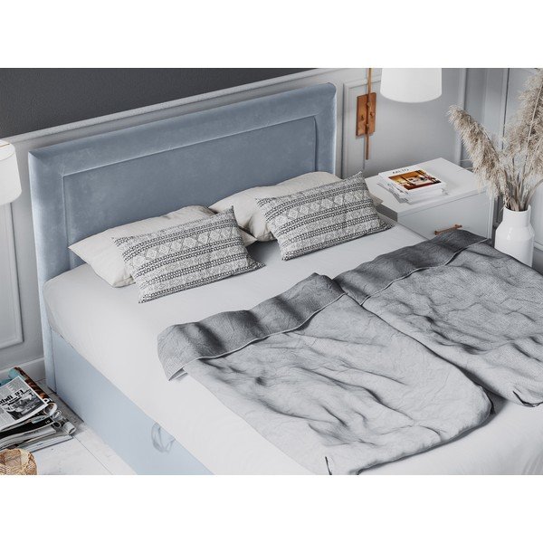 Melsva aksominė dvigulė lova Mazzini Beds Yucca, 200 x 200 cm-image-4