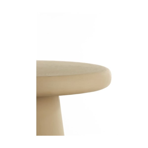 Apvalios formos kavos staliukas smėlio spalvos ø 60 cm Kulona – Light & Living-image-2
