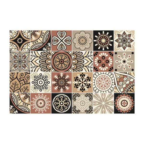 24 sieninių lipdukų rinkinys Ambiance Tiles Piura, 10 x 10 cm-image-2