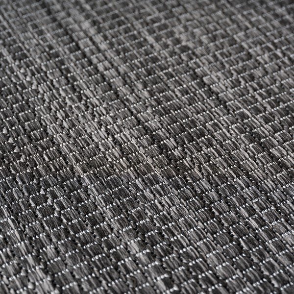 Juodos spalvos apvalios formos lauko ir vidaus kilimas ø 120 cm Mira 1450 – Ayyildiz Carpets-image-4
