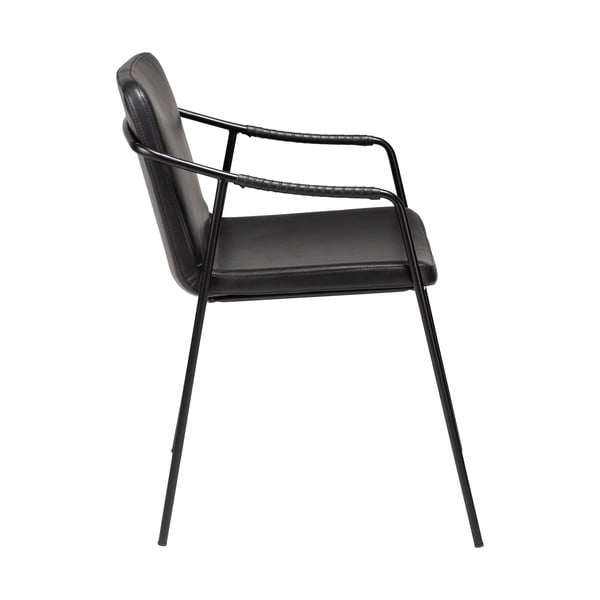 Juoda valgomojo kėdė iš dirbtinės odos DAN-FORM Denmark Boto-image-2