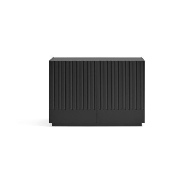 Žema šoninė spintelė juodos spalvos 100x70 cm Doric – Teulat