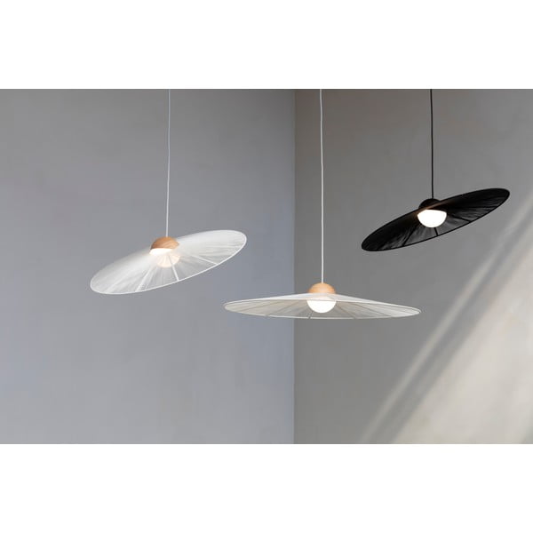 Baltos spalvos kabantis šviestuvas su pritemdymo funkcija ø 65 cm Belle – Zuiver-image-3