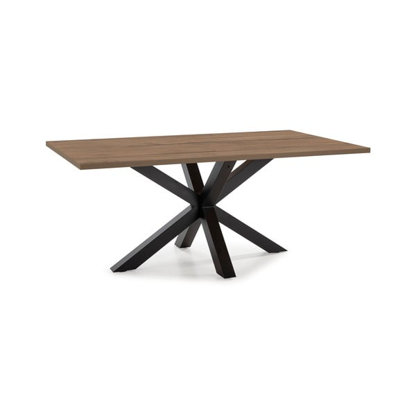 Valgomojo stalas su riešutmedžio stalviršiu 100x180 cm Comba - Marckeric-image-1