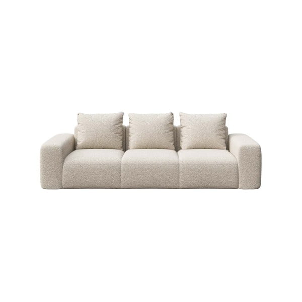 Sofa smėlio spalvos iš boucle 287 cm Feiro – MESONICA
