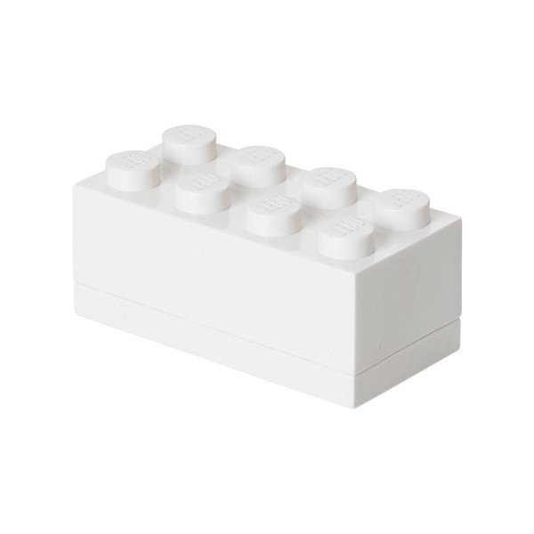 Balta LEGO® mini saugojimo dėžutė, 4,6 x 9,2 cm
