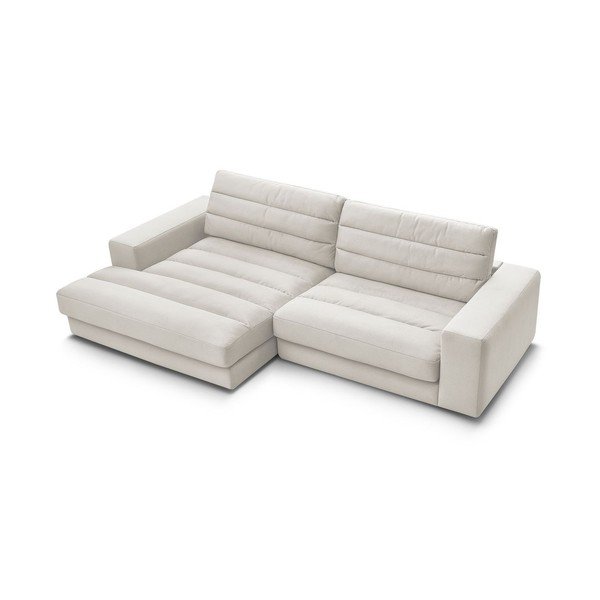 Smėlio spalvos kampinė sofa iš velveto (su kairiuoju kampu/su gultu) Sierra – Bobochic Paris-image-3