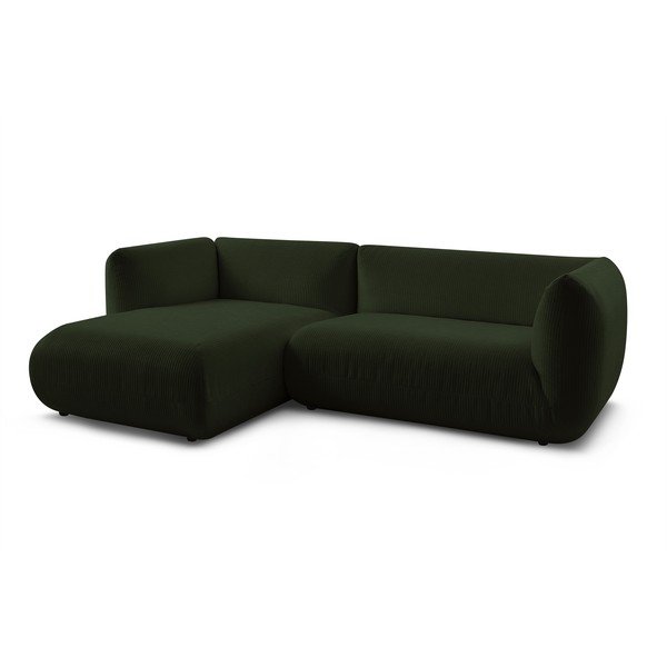 Žalia velvetinė kampinė sofa (kairysis kampas) Lecomte - Bobochic Paris-image-4